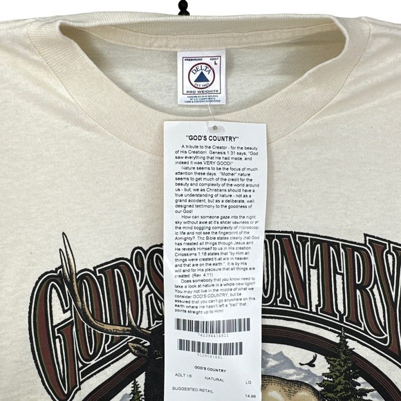 Vintage Deadstock 1998 Living Epistle God's Country Revelations 4:11 One Way Out - Picture 6 of 6